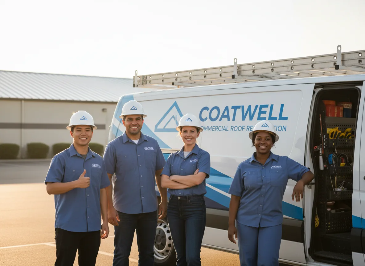 Commercial roof coating company in Westport, CA